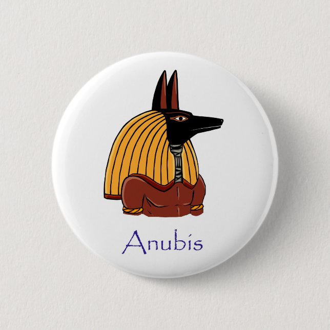 Anubis - Ancient Egyptian God Badge (Front)