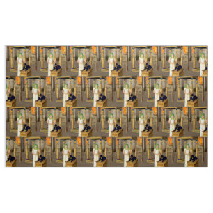 Anubis, ancient Egyptian god Fabric