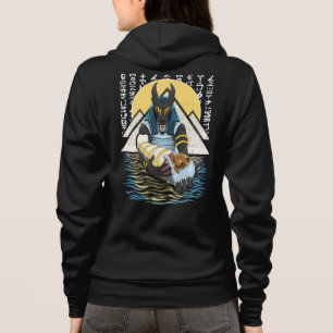 Anubis Ancient Egyptian God Illustration Hoodie
