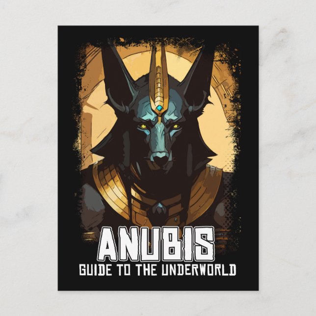 Anubis Ancient Egyptian God of Death Postcard (Front)