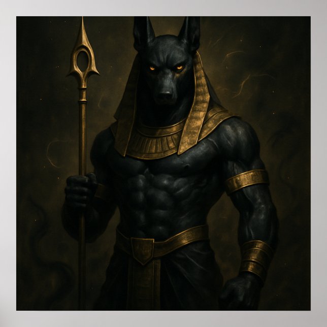 Anubis Ancient Egyptian God Poster (Front)