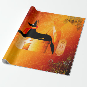 Anubis, ancient Egyptian god Wrapping Paper