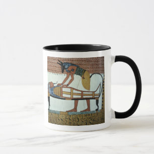 Anubis and a Mummy, from the Tomb of Sennedjem Mug