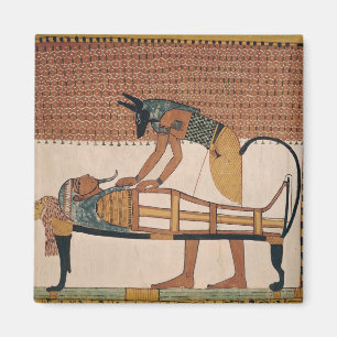 Anubis attends Sennedjem's Mummy Magnet