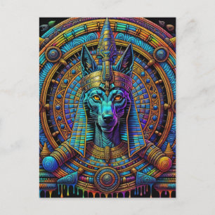Anubis Egyptian Art Postcard