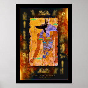 ANUBIS Egyptian God Art Poster