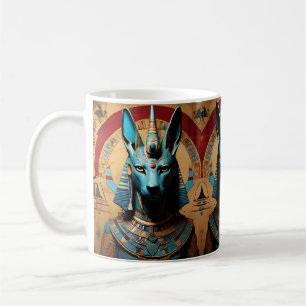 Anubis Egyptian God Jackal or Man Coffee Mug