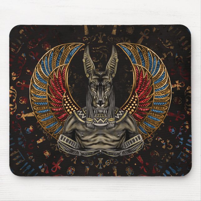Anubis - Egyptian God Mouse Mat (Front)