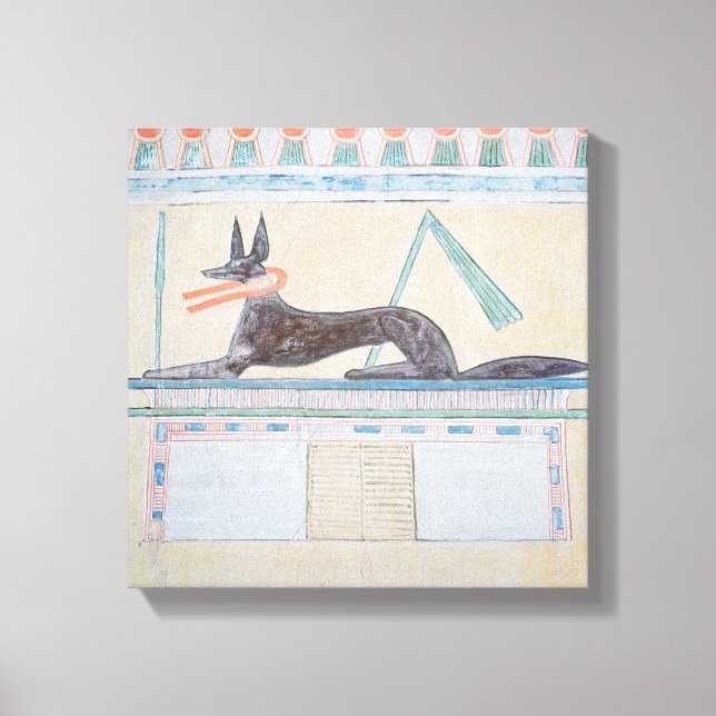 Anubis, Egyptian god of the dead Canvas Print (Front)