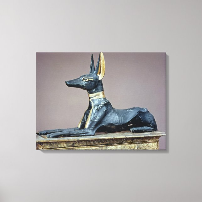 Anubis, Egyptian god of the dead from a chest Canvas Print (Front)