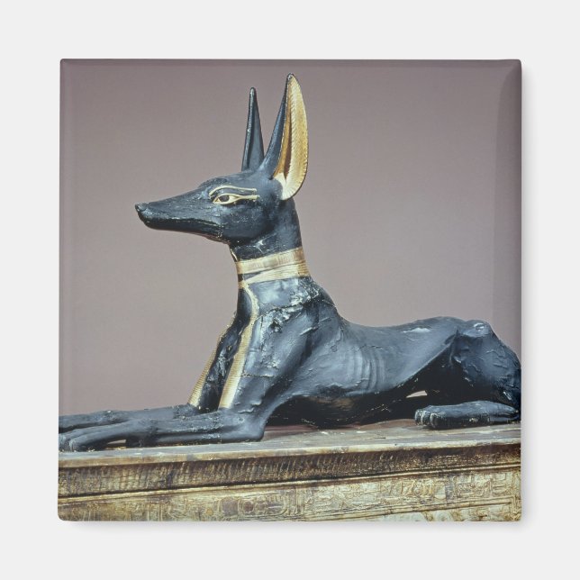 Anubis, Egyptian god of the dead from a chest Magnet (Front)
