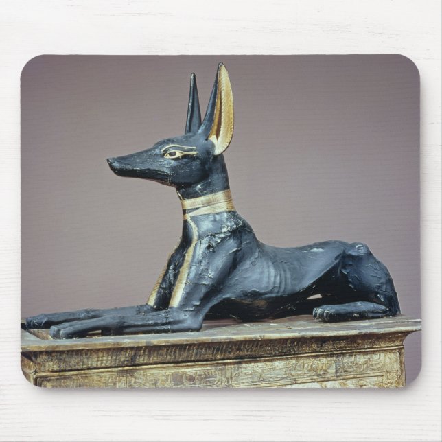 Anubis, Egyptian god of the dead from a chest Mouse Mat (Front)