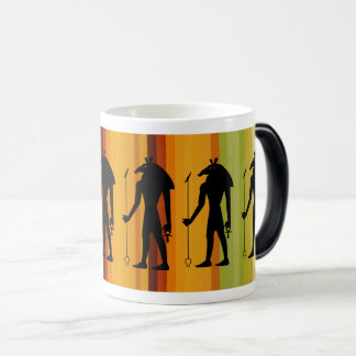 Anubis Egyptian God Silhouette Magic Mug