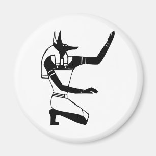 Anubis, Egyptian hieroglyph Magnet