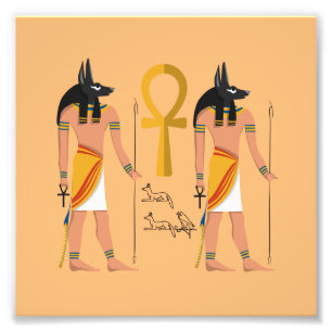 Anubis guardian of death photo print