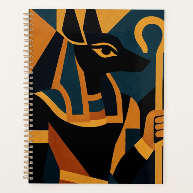 Anubis Modern Abstract Egyptian Planner (Front)