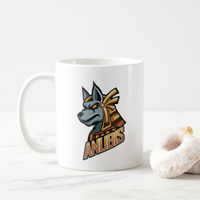  Anubis Mug – Power in Every Sip! (With Donut)