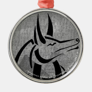 Anubis Premium Round Ornament