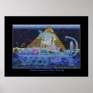 "Anubis Prepares the Way" Art Poster