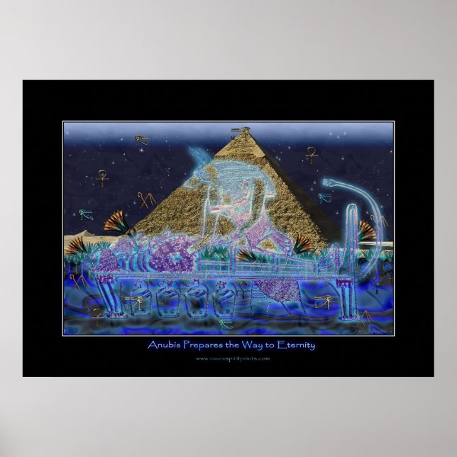 "Anubis Prepares the Way" Art Poster (Front)
