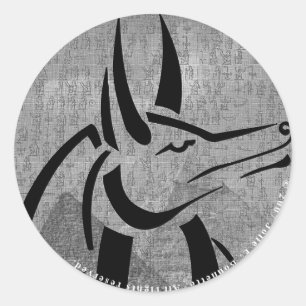 Anubis Round Stickers