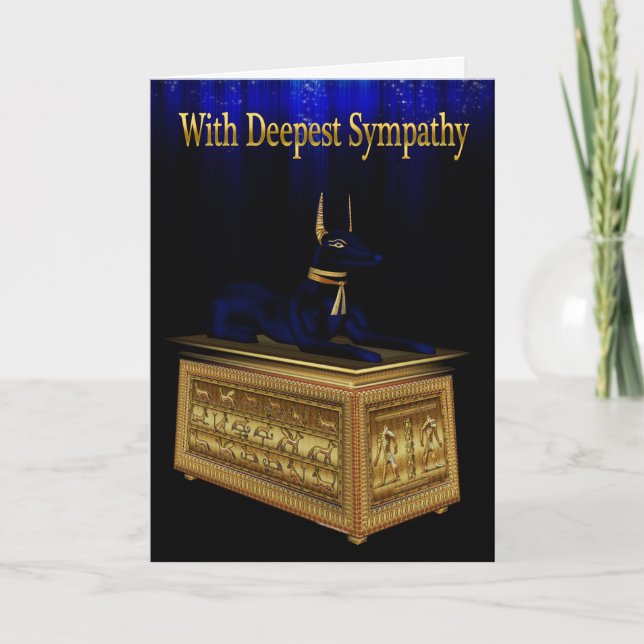 Anubis Sympathy Card (Front)
