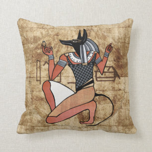 Anubis The Guardian Egyptian Cushion