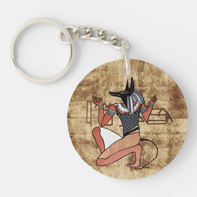 Anubis The Guardian Egyptian Key Ring (Front)