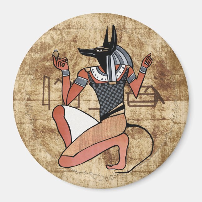 Anubis The Guardian Egyptian Magnet (Front)