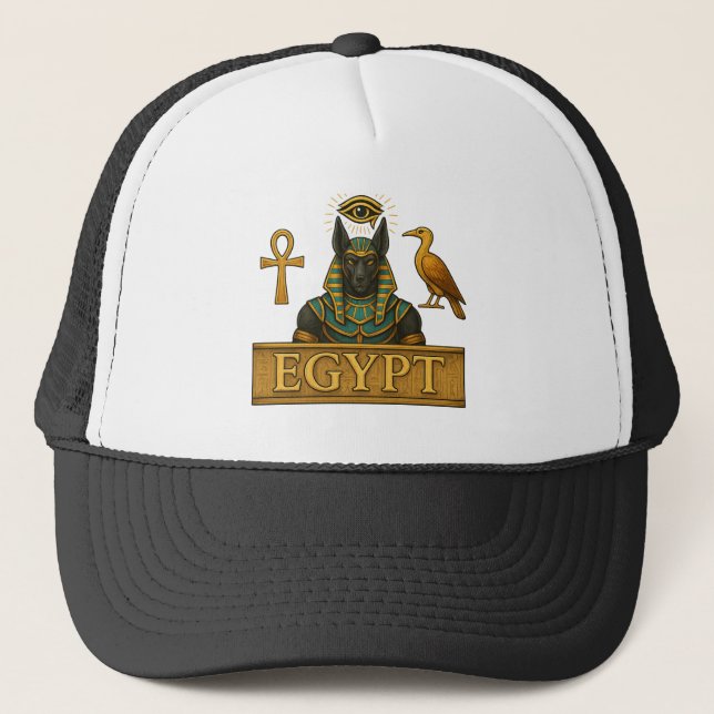 Anubis & Thoth | Egyptian Symbols -  Trucker Hat (Front)