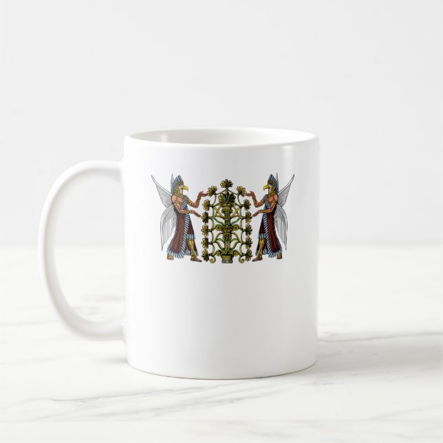Anunnaki Aliens Ancient Sumerian Gods Coffee Mug (Left)