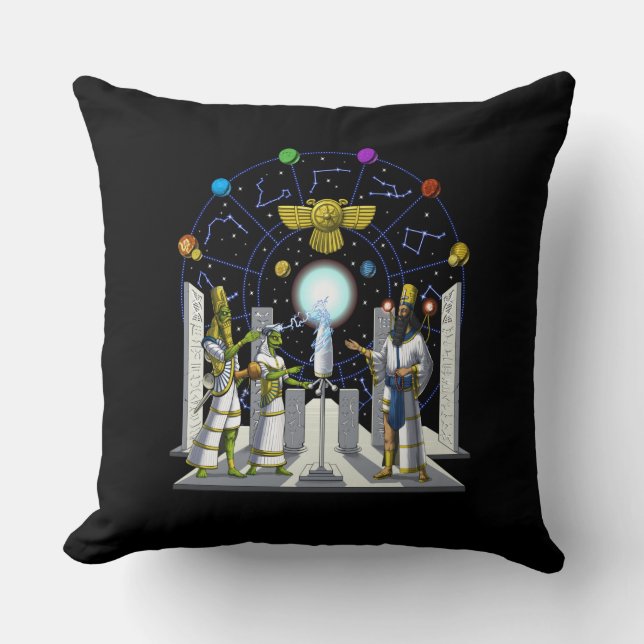 Anunnaki Aliens Cushion (Front)