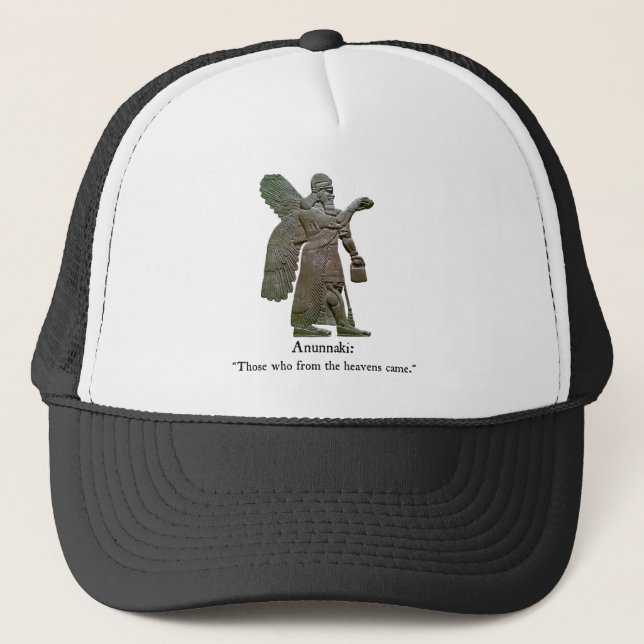 Anunnaki Ancient Aliens Trucker Hat (Front)