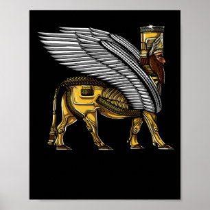 Anunnaki Guardian Alien Ancient Sumerian God Poster