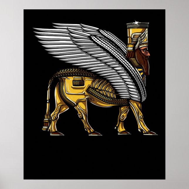 Anunnaki Guardian Alien Ancient Sumerian God Poster (Front)
