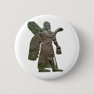Anunnuki Ancient Sumerian Alien Extraterrestrial 6 Cm Round Badge
