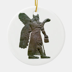Anunnuki Ancient Sumerian Alien Extraterrestrial Ceramic Tree Decoration