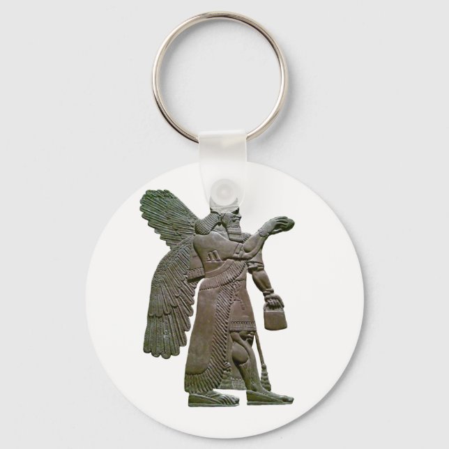 Anunnuki Ancient Sumerian Alien Extraterrestrial Key Ring (Front)