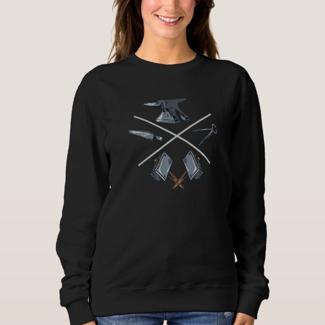 Anvil Hobby Legend Forging Professional Blacksmith Sweatshirt (Front)