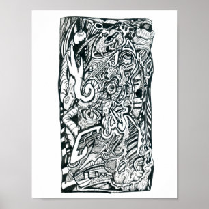 Anxiety Attack by Brian Benson Poster