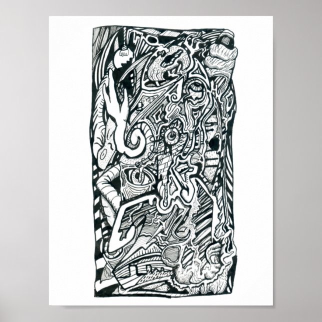 Anxiety Attack by Brian Benson Poster (Front)