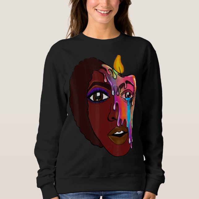 Anxiety Face Melt Sweatshirt (Front)