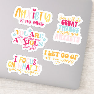 Anxiety Mental Health Sticker Bundle