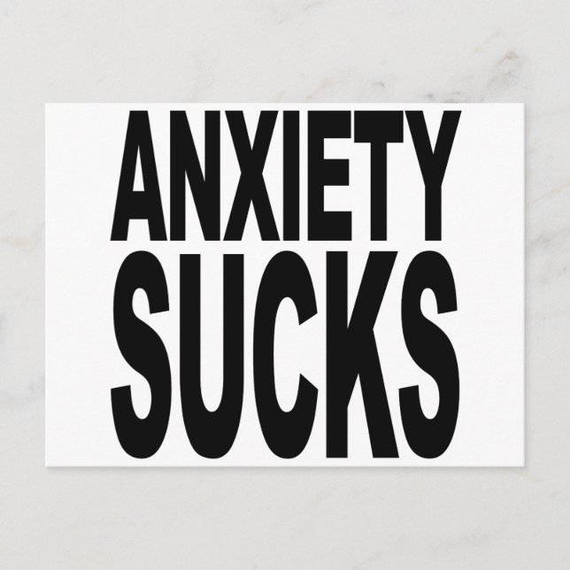 Anxiety Sucks Postcard (Front)