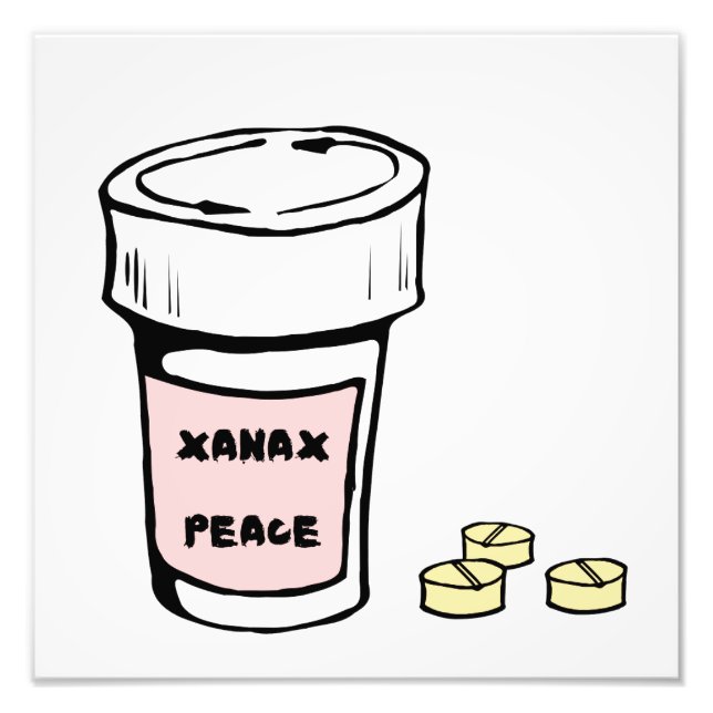 anxiety xanax peace photo print (Front)