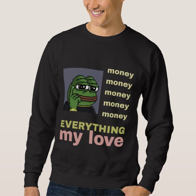 Anxious Character money Sweatshirt (Front)