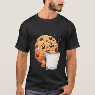 Anxious chocolate chip cookie character T-Shirt
