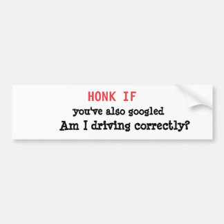 Anxious Driver Confession-Relatable Driving Humour Bumper Sticker