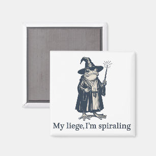 Anxious Frog Wizard Funny ADHD Neurodiversity  Magnet