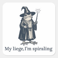 Anxious Frog Wizard Funny ADHD Neurodiversity 